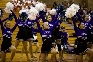 Lake Washington dance team continued their strong season at the District Two Championships and head to Yakima for the state finals. Front row