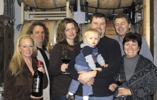 Pondera Winery is a joint venture of several family members (pictured)