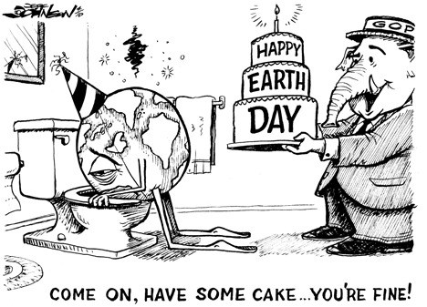 Cartoon | Happy Earth Day | Kirkland Reporter Cartoon | Happy Earth Day | Kirkland Reporter