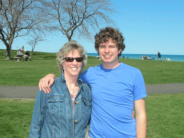 Gems of Insight founder Elaine Werffeli and son