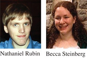 Yale students Nathaniel Rubin and Becca Steinberg.