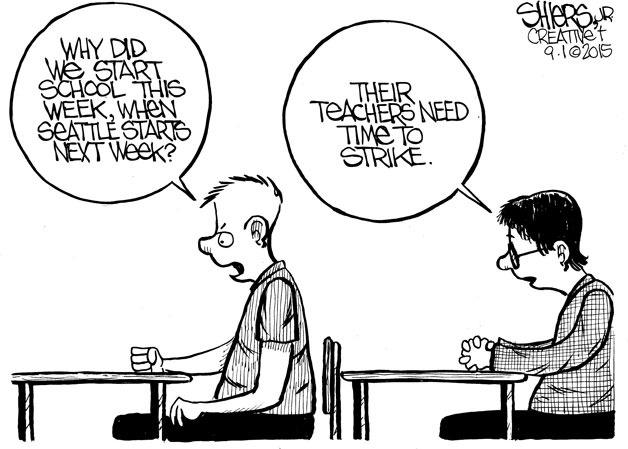 Why did we start school this week? | Cartoon | Kirkland Reporter Why did we start school this week? | Cartoon | Kirkland Reporter