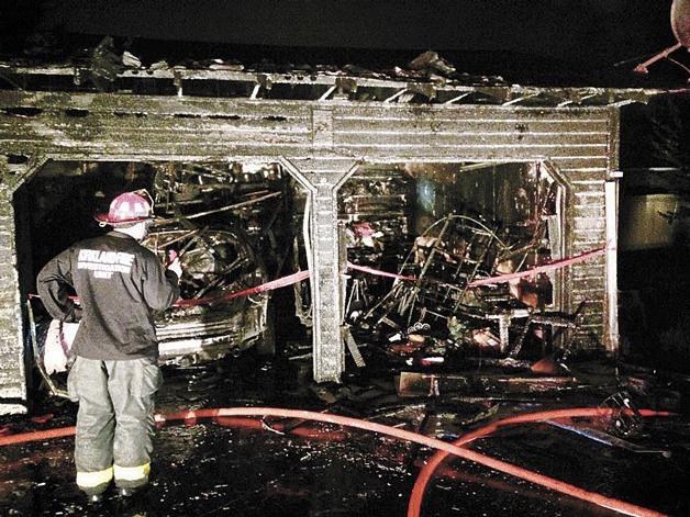 Kirkland firefighters responded to a garage fire in the North Rose Hill neighborhood on the evening of April 16.