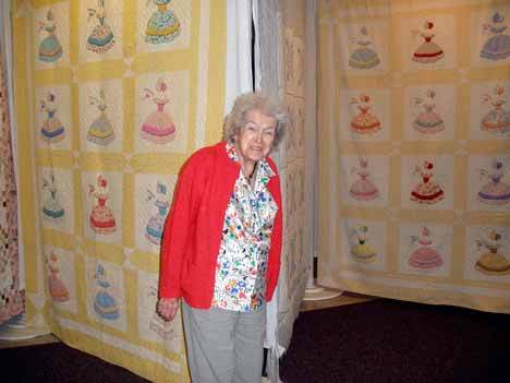 Madison House residents and The Piecemakers displayed 56 quilts May 21. Madison House residents have made and collected handmade quilts over the decades with some over 100 years old.  Resident Helen Haberkamp