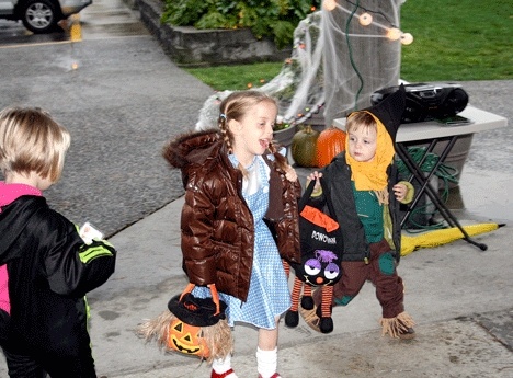 Dressed as Dorothy from 'The Wizard of Oz