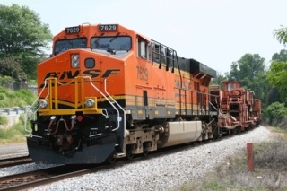 A Burlington-Northern freight train