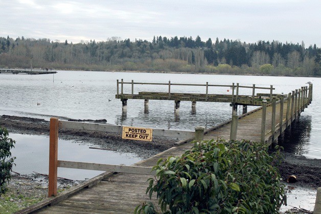 The owner of Bel Lago Condominiums wants to replace this pier with a new larger pier.