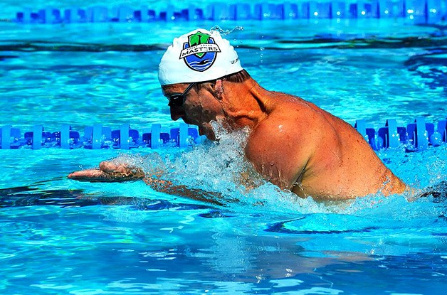 Former Olympian and 1976 bronze-medalist Rick Colella of Kirkland led the Lake Washington Masters swimmers at the National Championships.