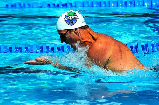 Former Olympian and 1976 bronze-medalist Rick Colella of Kirkland led the Lake Washington Masters swimmers at the National Championships.