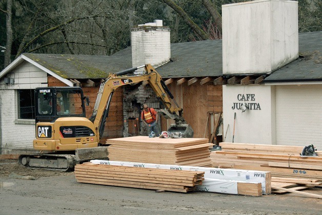 The award-winning Cafe Juanita is undergoing an entire rebuild at its Kirkland location.
