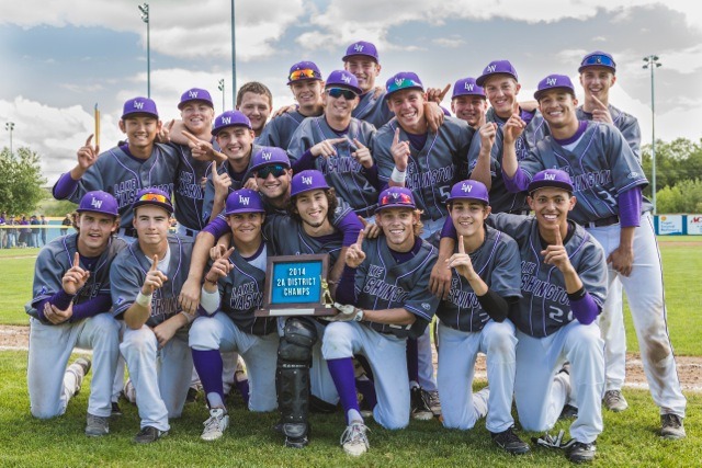 The Lake Washington High School baseball team won the @A District Title Saturday by defeating Anacortes