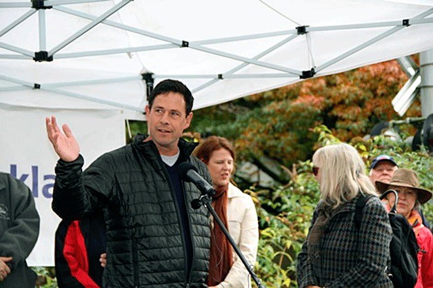 Sen. Andy Hill at Cross Kirkland Corridor groundbreaking in 2013.