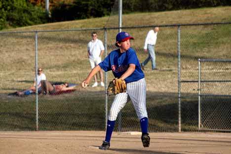 Kirkland 13s pitcher Sean Nelson goes into his windup during a game against the LSBA Indians at Lee Johnson field during the annual Firecracker Little League Baseball Tournament. The tournament took place in Kirkland from July 1-6 and was comprised of 14 teams in two different age divisions utilizing four different locations in Kirkland. For more information visit www.kirklandbaseball.org.