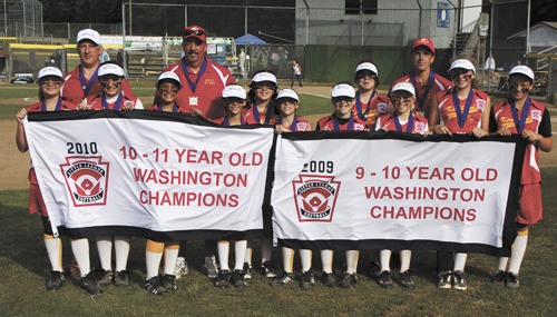 The two time state champion Kirkland National Little League team includes: Sophia Swain