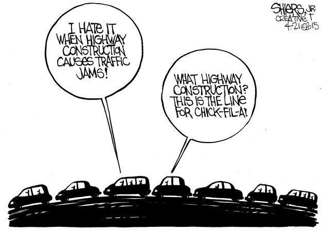 I hate highway construction | Cartoon for April 23