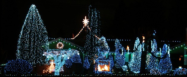 Jerry Shipman decorates his home and yard every year with 30