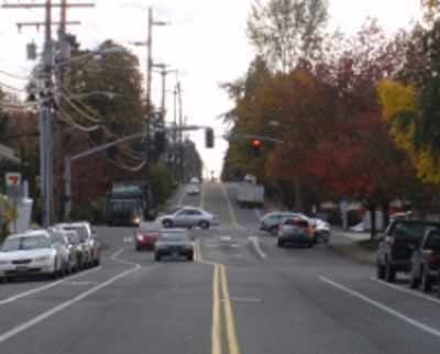 The 108th and 68th intersection improvements project will install a westbound to northbound right turn lane and other improvements identified as a part of Sound Transit's route timing improvements.