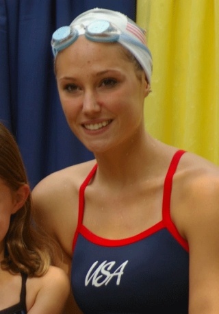 Seattle Synchro swimmer and Olympian Jillian Penner pictured at summer training camp last year.
