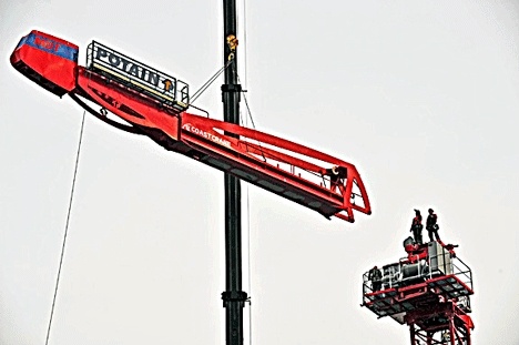 Construction on the new Bank of America building went into full swing last Saturday