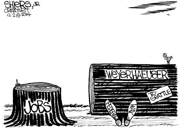 Weyehaeuser moves headquarters to Seattle | Cartoon for Sept. 6