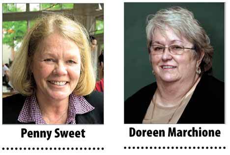 Penny Sweet and Doreen Marchione both received 'outstanding' ratings from the Municipal League.