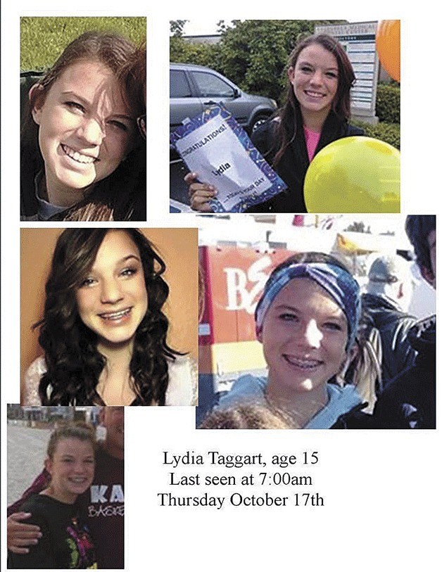 Soon to be 15-year-old Lydia Taggart has been missing for more than 24 hours.
