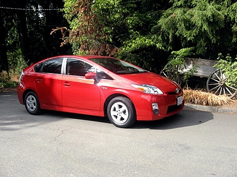 The 2010 Toyota Prius proves it's out with the old and in with the new at McAuliffe Park in Kirkland.