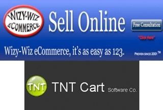 Cached images of the logos from locally-owned and operated TNT Cart LLC and Wizy-Wiz ECommerce
