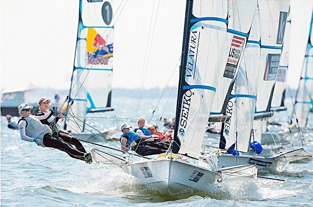 Kirkland resident Helena Scutt and the crew of her high performance skiff compete in Helsinki