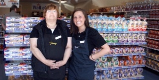 Franz Bakery outlet store Manager Peg Tucker (left) and Katie Stewart