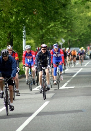Ride for a cause: 7 Hills of Kirkland cyclists begin their trek up Market Street during the annual fundraiser Monday