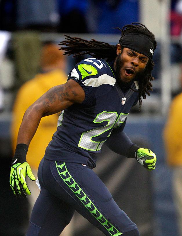 Seahawks Richard Sherman is one of the best quarterbacks in the National Football League and one of the biggest talkers. Sherman finished the season with the most interceptions of any defensive back in the NFL.