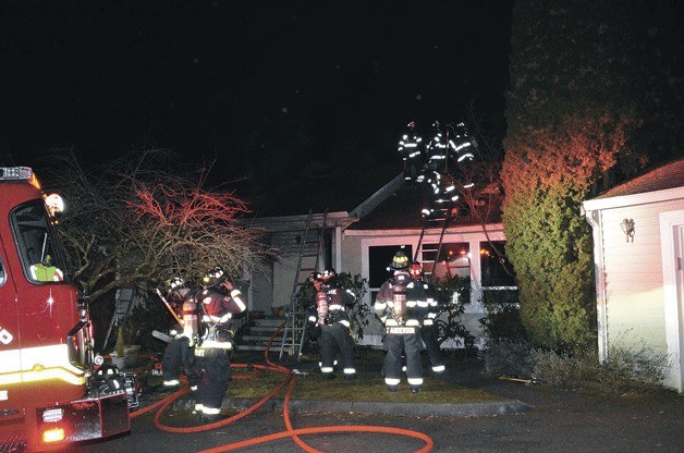 Kirkland firefighters responded to a structure fire in the Highlands neighborhood the evening of Feb. 5.
