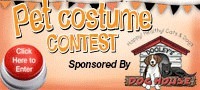 Submit a photo of your pet dressed up in a Halloween costume for a chance to win a $50 gift card from Dooley's Dog House.