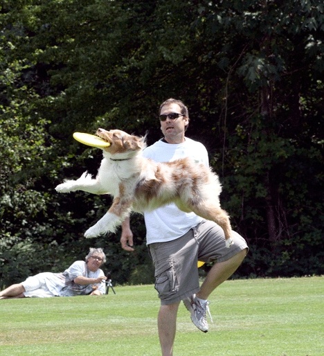 Troy Kerstetter of Oregon and his dog