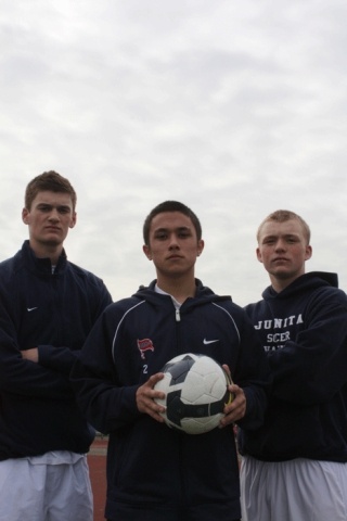Juanita soccer captains (from left to right) Taylor Klein