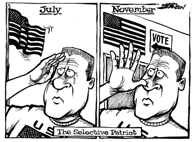 The selective patriot