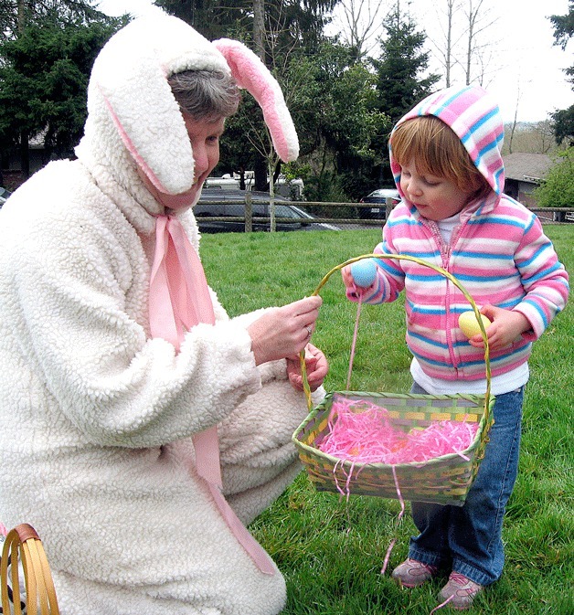 This photo was taken during the 2009 egg hunt.