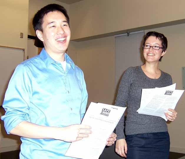 UW law student Jessie Woo and Brynn Smith