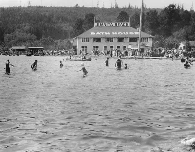 Juanita Beach bathhouse and dance hall