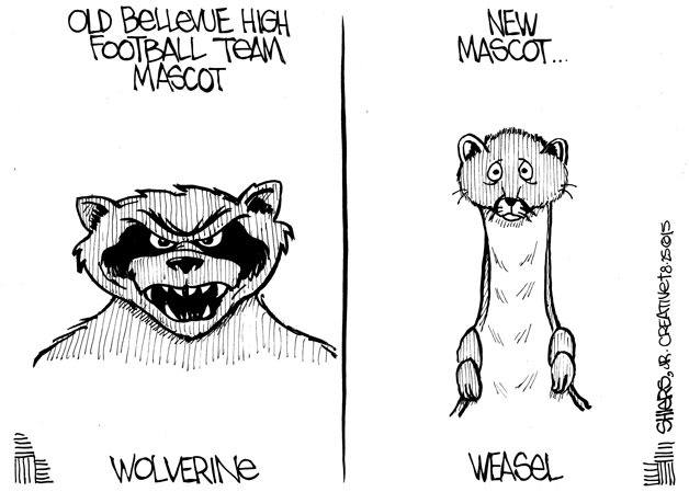 Bellevue High School team mascot | Cartoon for Aug. 26