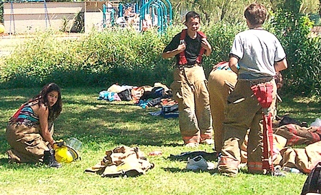 Kids take part in the Kirkland Fire Camp last year.