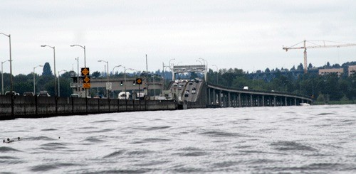 The 520 floating bridge will be closed over night