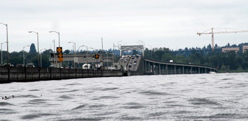 The 520 floating bridge will be closed over night