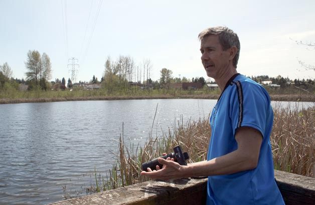 Lincoln Brigham frequents the boardwalk at Totem Lake Park to take photos of wildlife. Brigham says he would like to see a looping trail there.