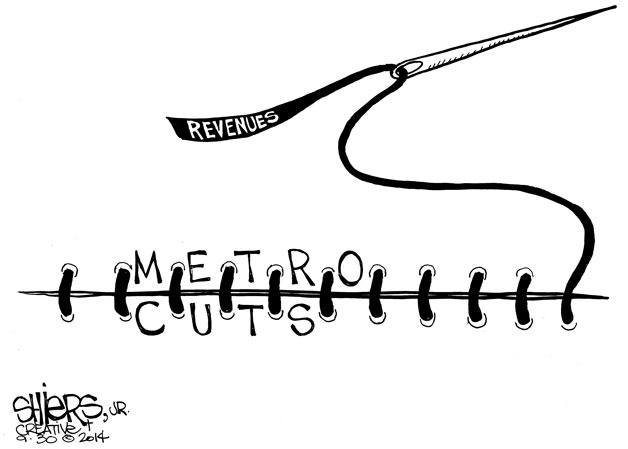 Revenues will cure Metro cuts | Cartoon for Oct. 1
