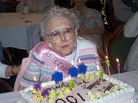 Aegis Lodge's Marjorie Carlson recently turned 100 years old.