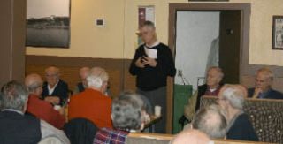Kirkland City Manager Dave Ramsay talks during an Oldtimer’s forum Dec. 11.