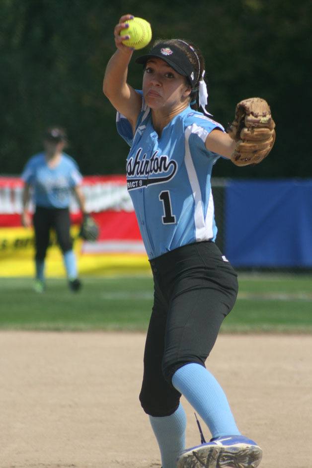 Kirkland pitcher Tori Bivens has helped the host team for the Junior Softball World Series qualify for the championship bracket.