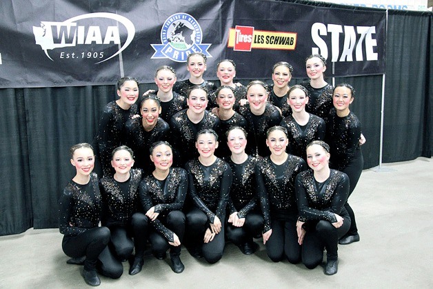 The Lake Washington High School dance team took first place in the Pom category at state.  The team is led by coaches Lindsey Ryan and Jeanne Gloudemans. Team members include Ingrid Swanson